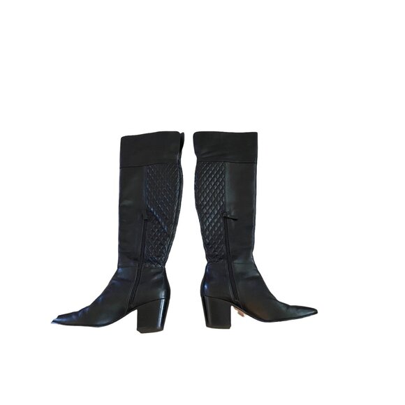 Cole Haan Everly Boots Black Size 6.5 Stealth Wealth Preppy Equestrian Classic - Picture 5 of 15